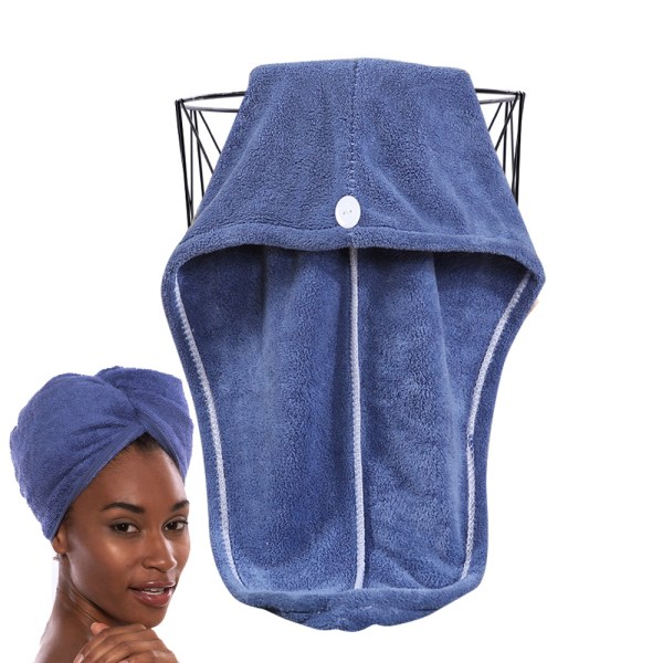 Mikrofiber Hår Absorberende Tørkehette Dusjhette Håndkle