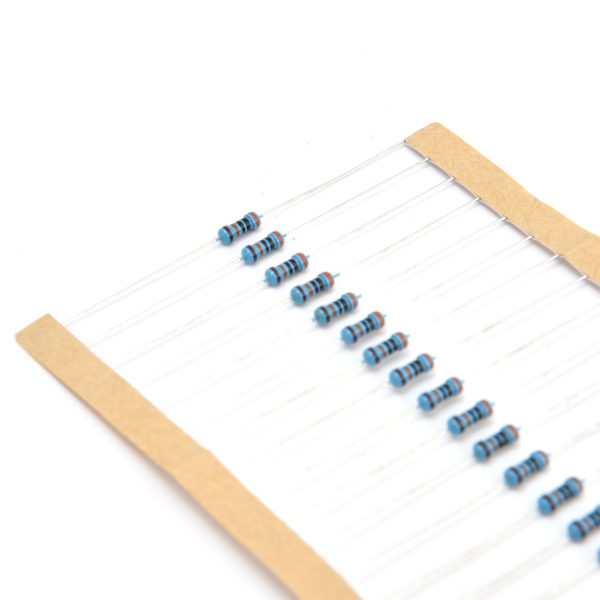 600 stk Metal Film Modstande 30 Værdier 10Ω1MΩ 1/4W 1％ Modstandssortiment til DIY-projekter