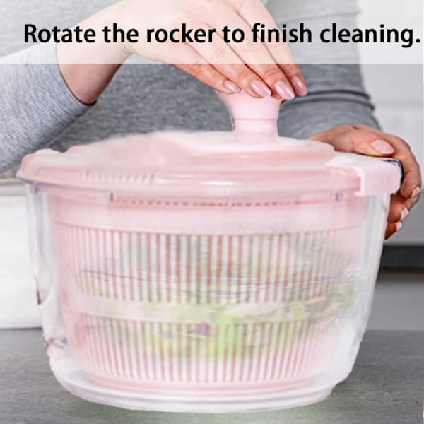 Salladsslunga, Funktionell Design Med Dräneringsöppning För Problemfri Vattenavledning, Ergonomisk Design För Bekväm Hantering, BPA-Fri Plast,