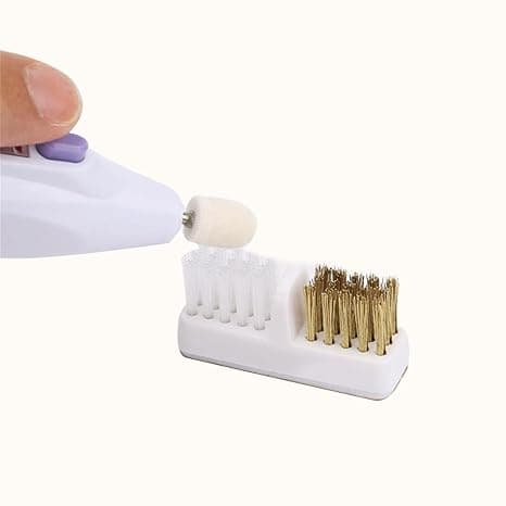 Borebørsterenser til Mini Neglekunst Borehoved Dobbelt Rensebørste,