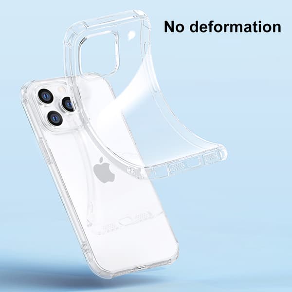 Gjennomsiktig TPU-deksel for iPhone 14 – Støtsikkert