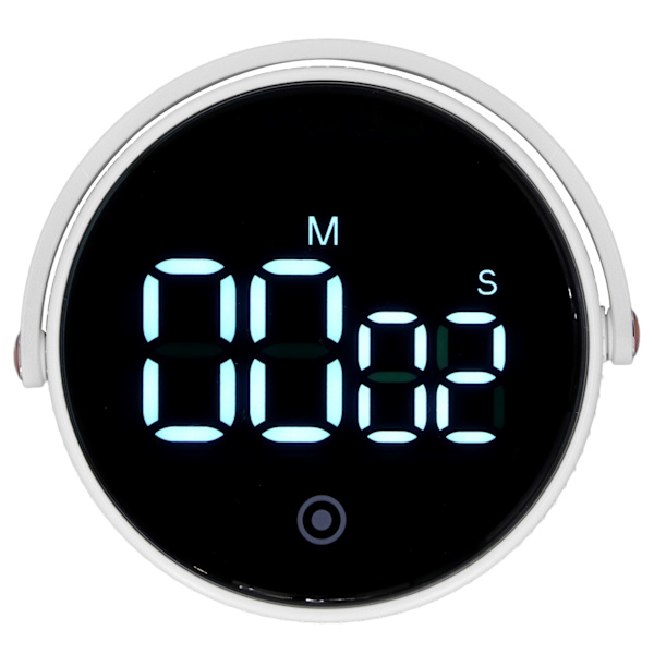 Elektronisk Timer med Stativ Digital Display Magnetisk Tidshåndtering Timer til Kontor Køkken, Hvid