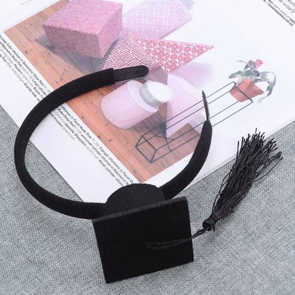 Mini Grad Cap Hårband Hårband Rolig Stereoskopisk Hätta w