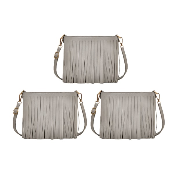 Flickor läder tofs crossbody väska Dam plånbok Daglig axelväska