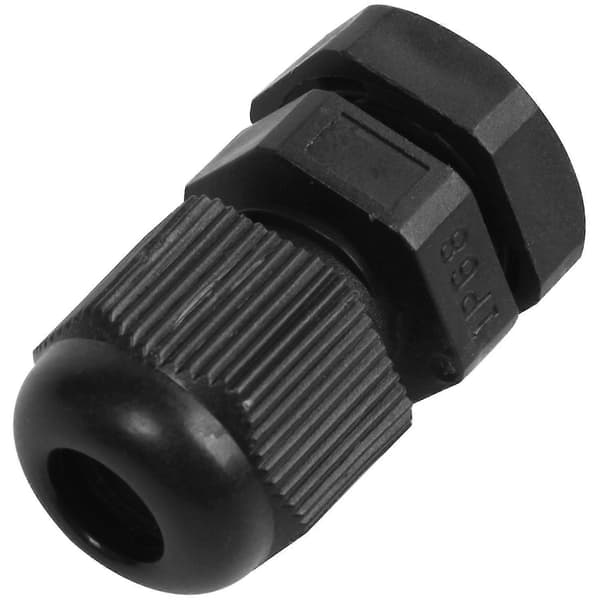 Pg7 Sort Nylon Vandtæt Trækaflastning, Ledningsgreb, Kabelmuffe 3,5-6 Mm 50 stk