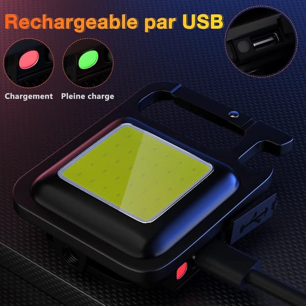 Ficklampa i aluminiumlegering 150MAH, mini LED-lampa 800