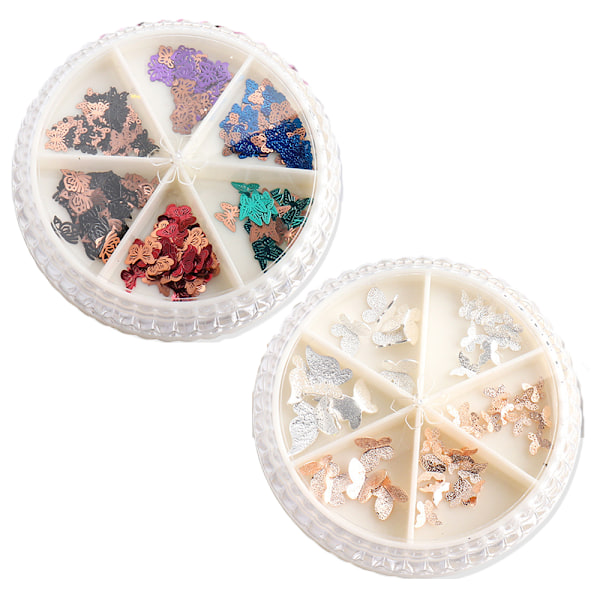 Fjärilsnaglar Charms för naglar, Fjärilsnaglar Art Studs Nail Art Tillbehör nageldekoration Nagelsten