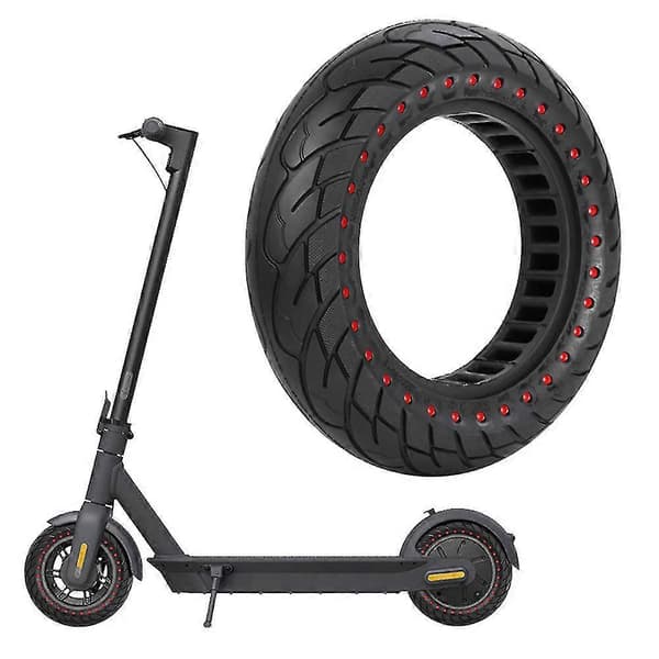 Elektrisk Scooter 10x2.5 Tommer Gummidæk Punkteringsresistent Holdbart Dæk Til Max G30 Rød