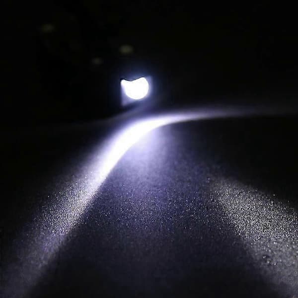 2 kpl Mini LED-taskulamppu, säädettävä silmälasikiinnitteinen lukuvalo Black
