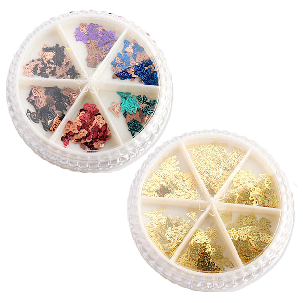 Fjärilsnaglar Charms för naglar, Fjärilsnaglar Art Studs Nail Art Tillbehör nageldekoration Nagelsten