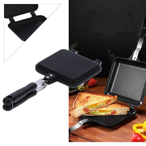 Frukoststekpanna Non Stick Dubbelsidig Form Pan Smörgåsbröd Toast Bakverktyg