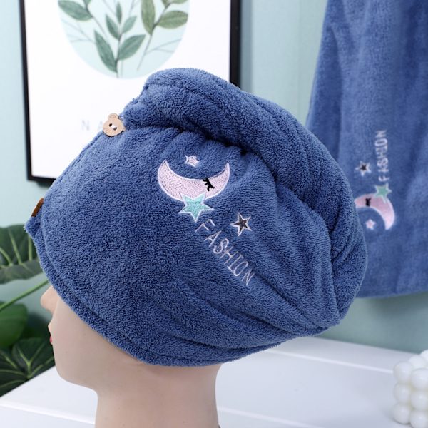 Hårhanddukspaket med 3, superabsorberande, snabbtorkande vått hår,