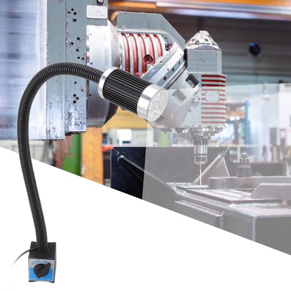 Magnetisk arbejdslampe 9W 24V LED Fleksibel Svanehals Rustfri Aluminium Magnetisk Base Svanehals Arbejdslampe til Industri