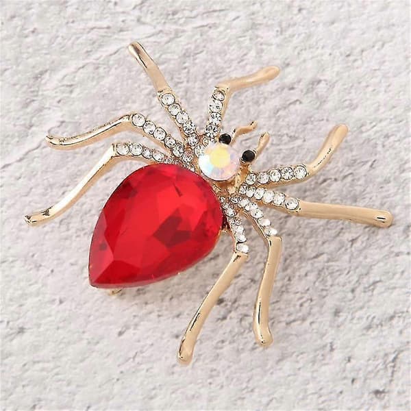 Legerings Spider Krystal Broche Til Kvinders Kjoler Eller Dametøj