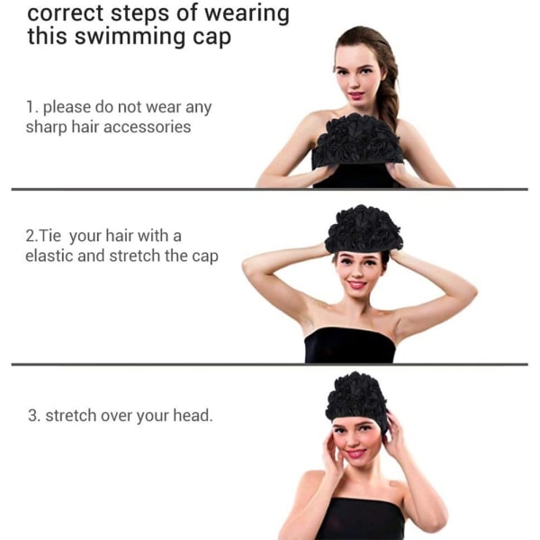 Bekväm och andningsbar cap för kvinnor med långt hår