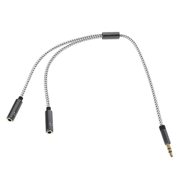 Rexlis (9,8 tommer) 3,5 mm hovedtelefonstik splitteradapter, Aux Stereo Høretelefoner Ørepropper Y Audio Split Ad