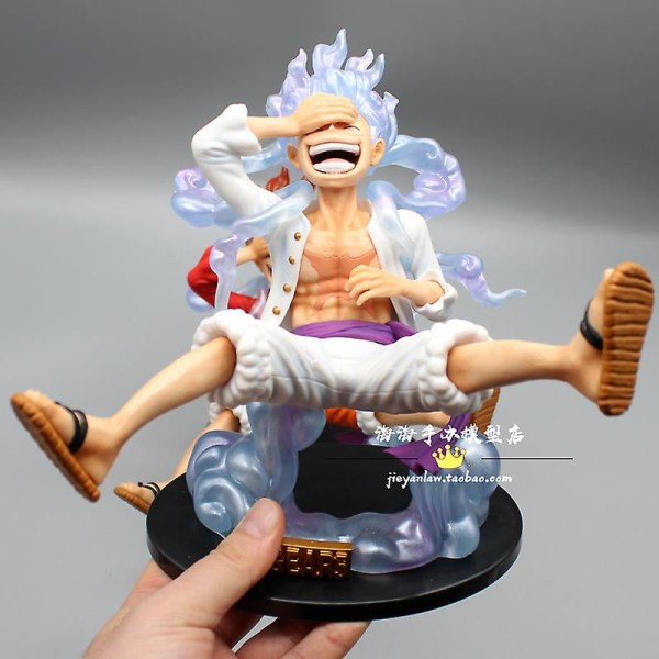 18 cm med boxAnime One Piece Figur Luffy Gear 5 Action Figur S