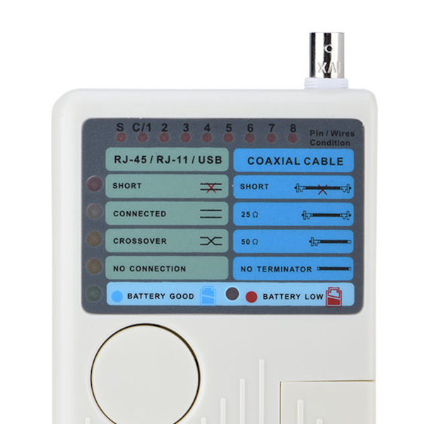 RJ45 / RJ11 / USB / BNC nettverks tester LAN kabelsporer detektor