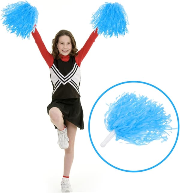 12 Stykker Cheerleader Bold Cheerleading Pompomer Cheerleading Hånd