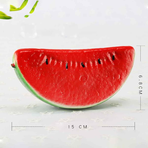 Färgbeständig Konstgjord Vattenmelonskiva, Perfekt För Kreativ Presentgivning Och Hemmaköksdekoration, Livsäkta Fruktform Med Realistisk Frukt