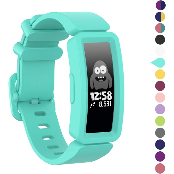 Compatible with Fitbit Ace 2 Bands for Kids 6+, Soft Silicone Br