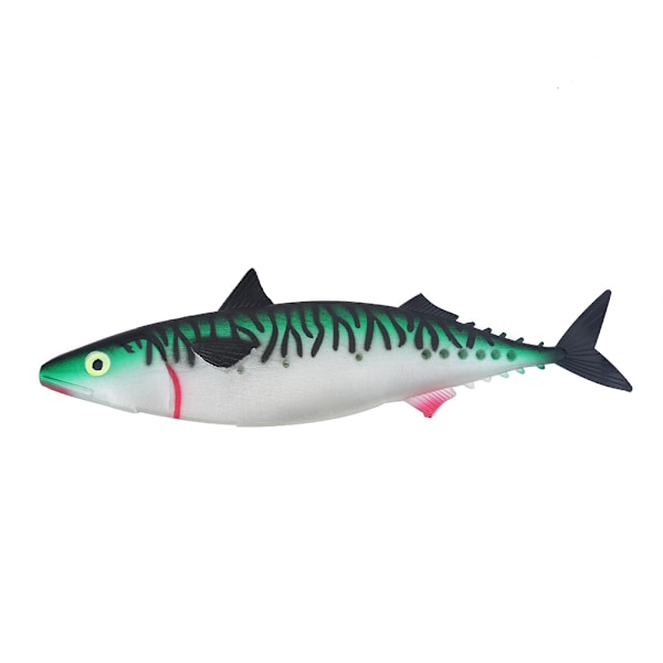 Havsbåtsfiske Livsliknande Mjuk PVC Bete Swimbait Fiskeutrustning Tillbehör (Grön)
