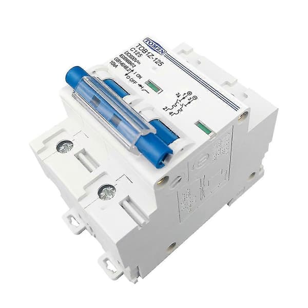 Tomzn 2p Dc Mcb 600v Effektbryter Kompatibelt PV-system C Kurve Batteri Hovedbryter, 80a