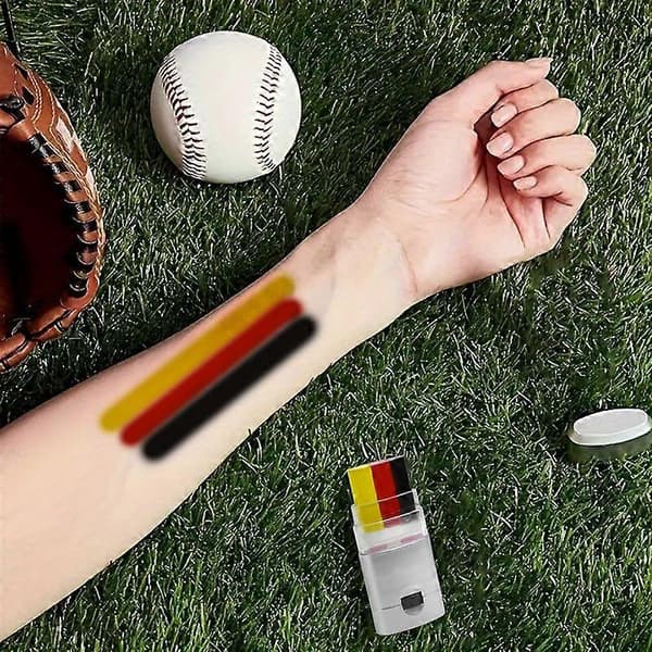Regnbue Ansigtsmaling Stick - Levende 3-farvet makeup-pen, vaskbar Pride ansigtsmarkør Spain