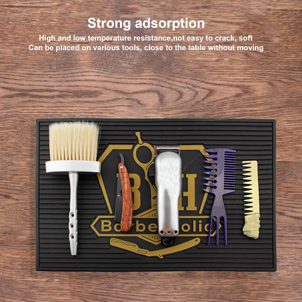Frisør Matte med Sklisikker BH-Bokstavmønster Antislipp Skjønnhetssalong Hårstyling Barber Pad