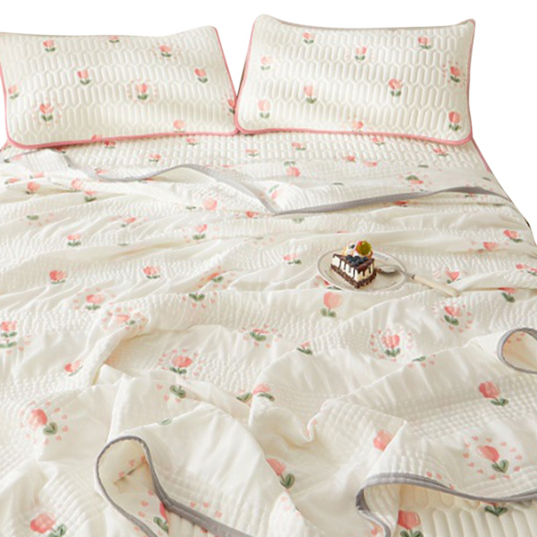 Latex Sovemadras Soft Åndbar Hudvenlig Kølende Madraspude med 2 Pudebetræk til Sommer Type 2 Sovemadras 150x200cm / 59.1x78.7in
