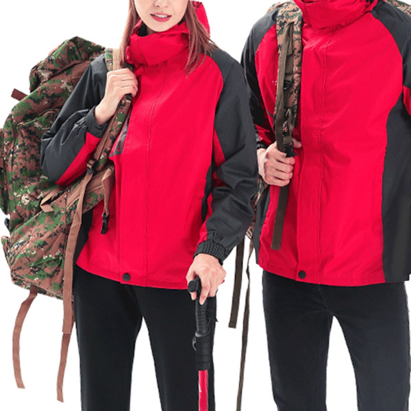 Unisex Vattentät Vindtät Utomhus Varm Jacka Skidåkning Bergsklättring Termisk Jacka (L)