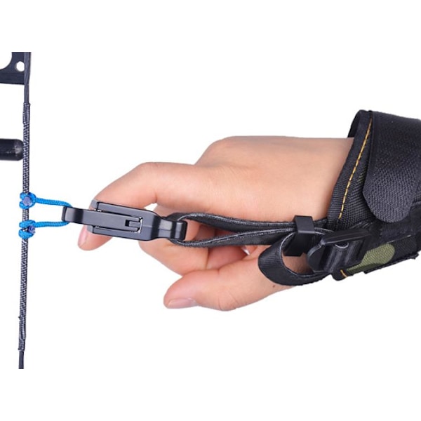 Tru-Center Compound Bue Release Aid, Solid Nylon Håndledsrem Og Justerbar Rebforbindelse For Tilpasselig Pasform Og Ydeevne