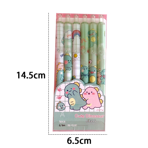 Søde Kuglepenne Sort Blæk, 0,5 mm Gelpenne Nice Kawaii Kontor Skole