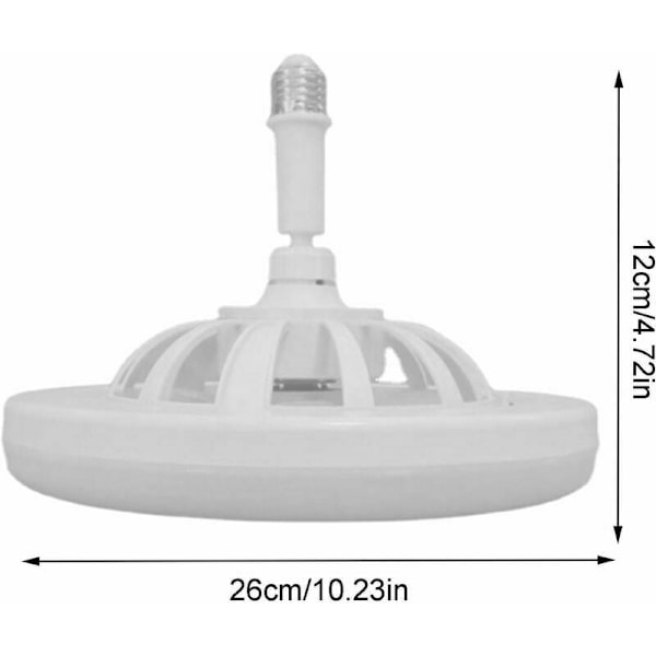Hållbar & Funktionell Sockelfläktlampa, 30W Dimbar LED-lampa med Fläkt för Optimalt Luftflöde i Dina Inomhusutrymmen