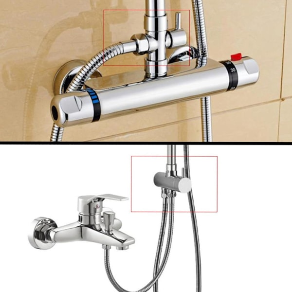 Multifunksjonell G1/2in Tråd Vannkran Adapter Vannomdirigeringsventil for Hjem Bad