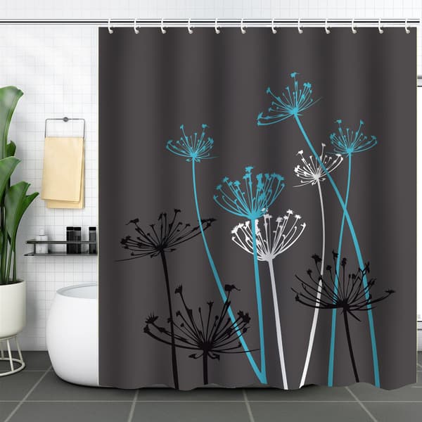 Anti-mögel duschdraperi 180 x 150 cm polyester, tvättbar, - 1 M