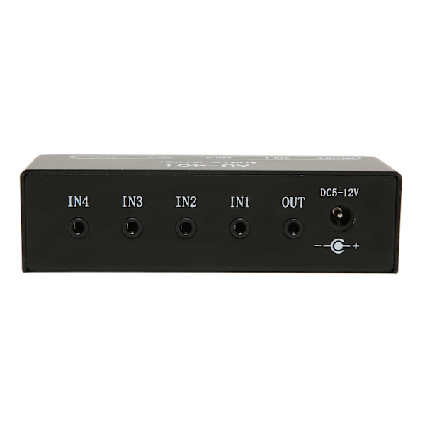 Stereo Mixer 4 indgange 1 udgang Uafhængig Volumenkontrol 3,5 mm Mini Lydmixer til Hovedtelefonforstærker PC