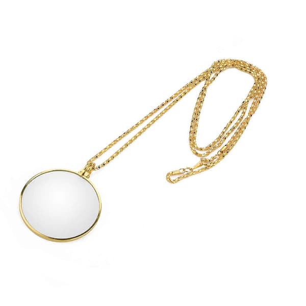 2024, 5X förstoringsglas monokel halsband (Guld)