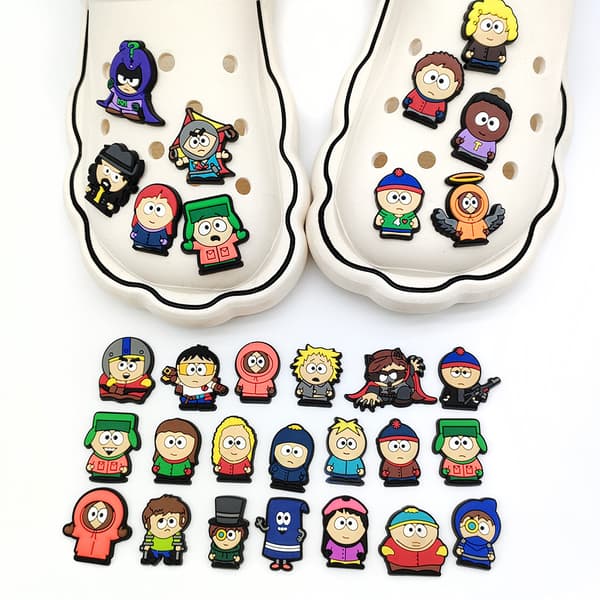 16 st South Park Sko Berlocker för Träskor, Skotillbehör för Croc C