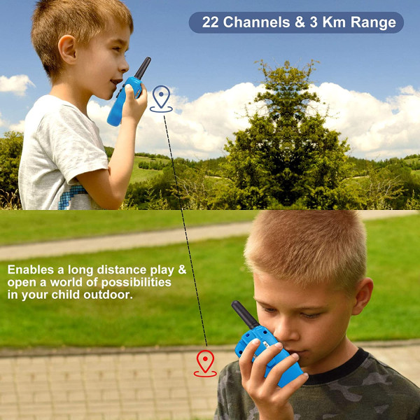 Walkie Talkies för barn 3 km lång räckvidd Barn Walky Talky