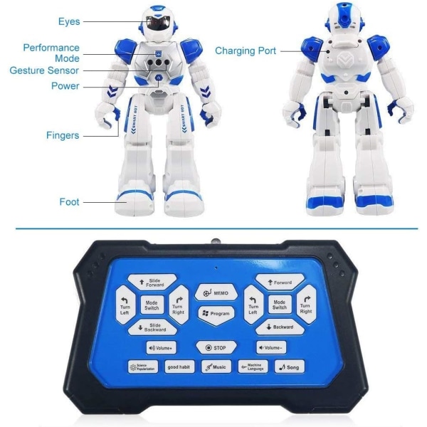 Smart Robot Leketoy for Barn, Geststyrt Sang og Gange