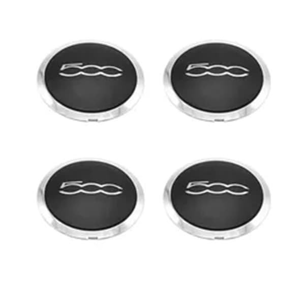 4 stk. legeringsfelgdeksler for Fiat 500 5cc