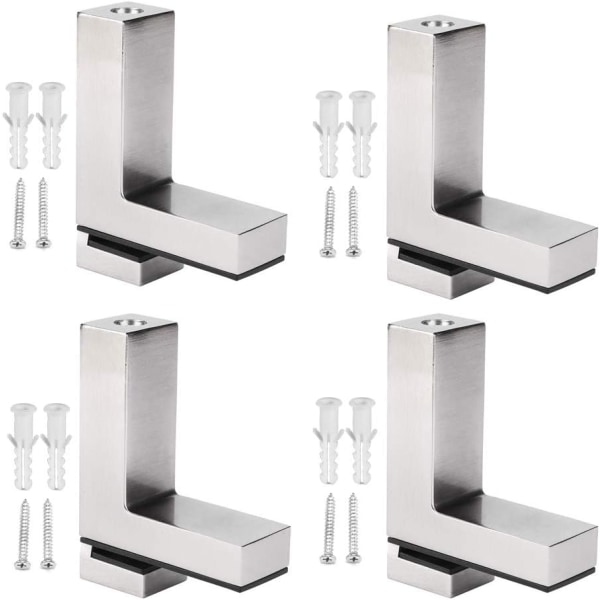 4PCS F Typ Support d'Étagères Justerbar Alliage de Zinc