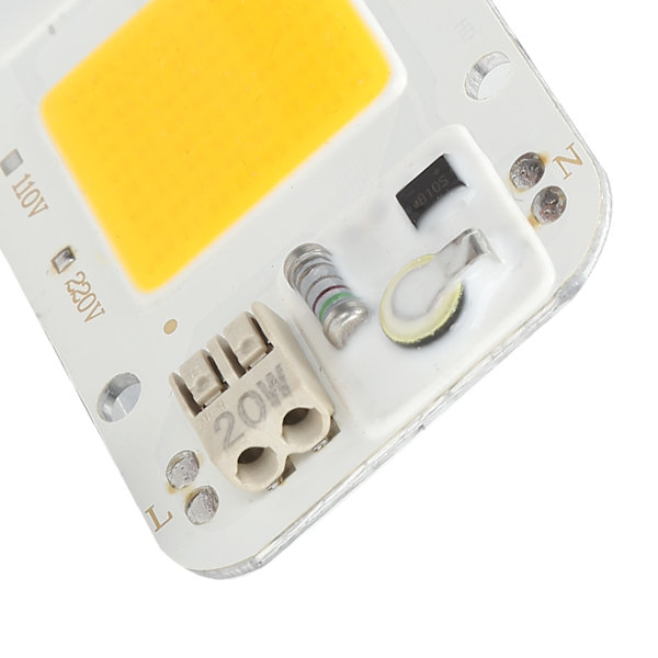 220V Højtryks LED Chip Driverfri COB Lyskilde Integreret Lampeperle til Plantens Vækstlys 20WWarm Lys