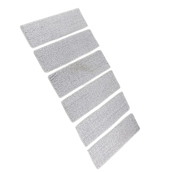 Golvmopp Torr Våt Dubbel Användning Mikrofiber Fri Handtvätt Platt Rengöring Kakelmopp för Hembruk Blå 6 st Dynor