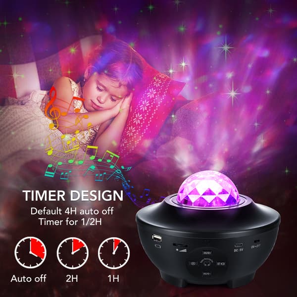 Projektor Galaxy Light Projektor Ocean Wave LED Nattlampa