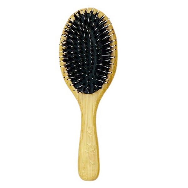 Bamboo Hairbrush & Comb Set - Trähårborste för hårbottenmassage