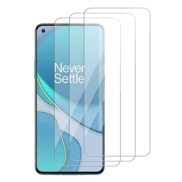 3-pack lämplig för OnePlus 8T skärmskydd med avancerad transparens