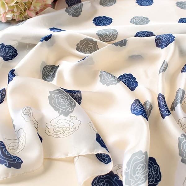 Sidenscarf Mullbärssilke Mode Scarves Lång Lätt Sjal Omlott