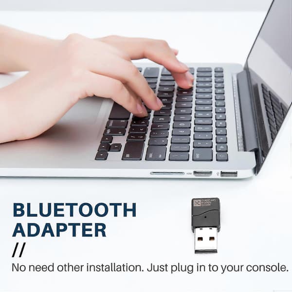 Bluetooth-sovitin USB Bluetooth 5.2 Lähetin Qcc3040 Siru Ilmainen Ohjain Sopii Pelikonsolille C